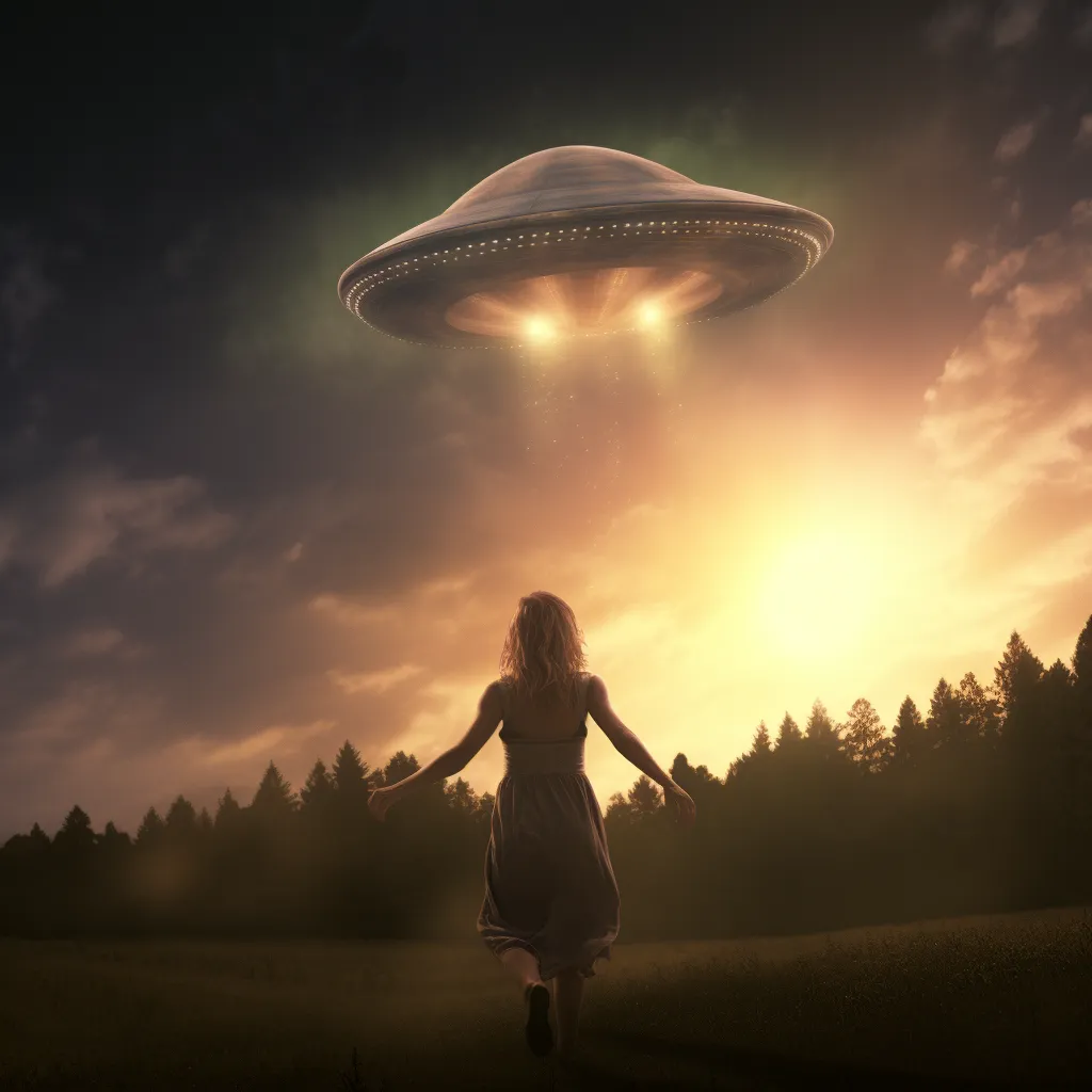 Aliens laden vereinzelt Menschen auf ihre Schiffe ein.